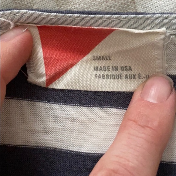 ANTHROPOLOGIE Stripe + Dot Drapey Tee Sz S - Picture 4 of 5